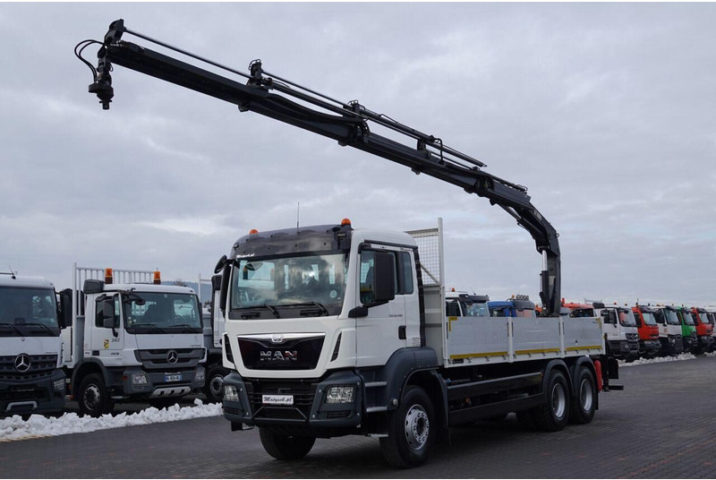 MAN TGS 26.400 / 6x4 / SKRZYNIOWY - 6,5M / HDS HIAB 188 4xwysów 13 M - Грузовик бортовой/ Платформа, Автоманипулятор: фото 1 MAN TGS 26.400 / 6x4 / SKRZYNIOWY - 6,5M / HDS HIAB 188 4xwysów 13 M - Грузовик бортовой/ Платформа, Автоманипулятор: фото 1