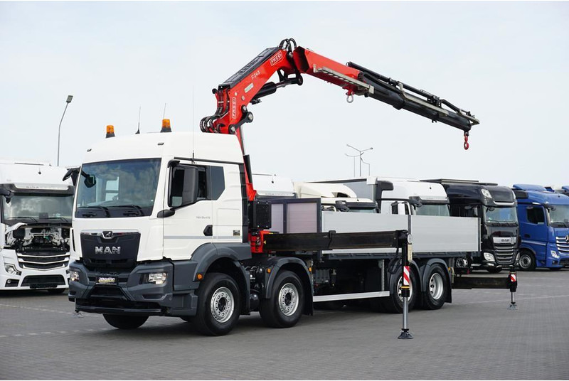 MAN TGS / 35.470 / E 6 / SKRZYNIOWY + HDS / FASSI F 545 / ŁAD. 13 10 - Грузовик бортовой/ Платформа, Автоманипулятор: фото 1 MAN TGS / 35.470 / E 6 / SKRZYNIOWY + HDS / FASSI F 545 / ŁAD. 13 10 - Грузовик бортовой/ Платформа, Автоманипулятор: фото 1
