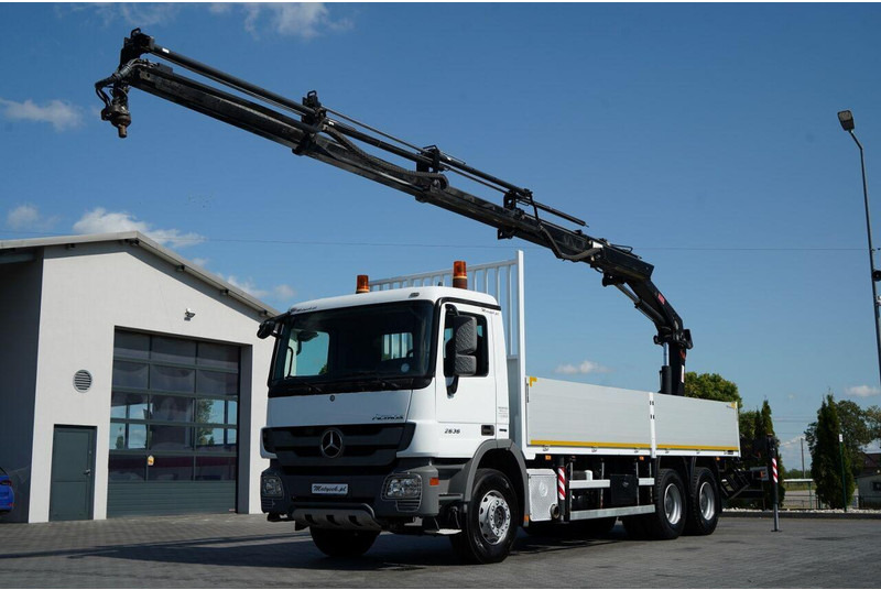 Mercedes-Benz ACTROS 2636 / 6x4 / SKRZYNIOWY 7 M + HDS HIAB - WYSÓW 12,6 M / - Грузовик бортовой/ Платформа, Автоманипулятор: фото 1 Mercedes-Benz ACTROS 2636 / 6x4 / SKRZYNIOWY 7 M + HDS HIAB - WYSÓW 12,6 M / - Грузовик бортовой/ Платформа, Автоманипулятор: фото 1