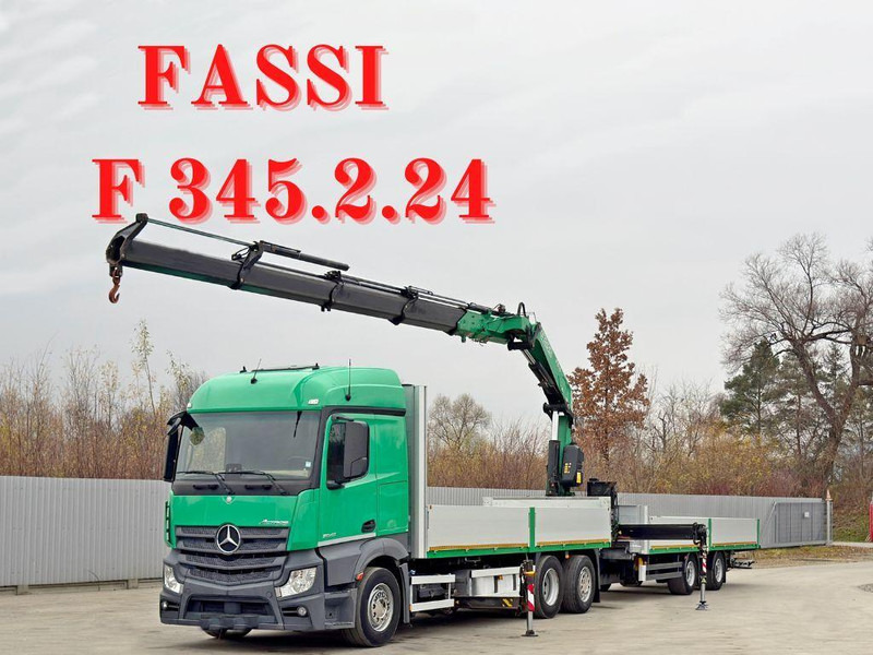 Mercedes-Benz ACTROS 2645 * FASSI F 345.24 + FUNK + Anhänger - Грузовик бортовой/ Платформа, Автоманипулятор: фото 1 Mercedes-Benz ACTROS 2645 * FASSI F 345.24 + FUNK + Anhänger - Грузовик бортовой/ Платформа, Автоманипулятор: фото 1