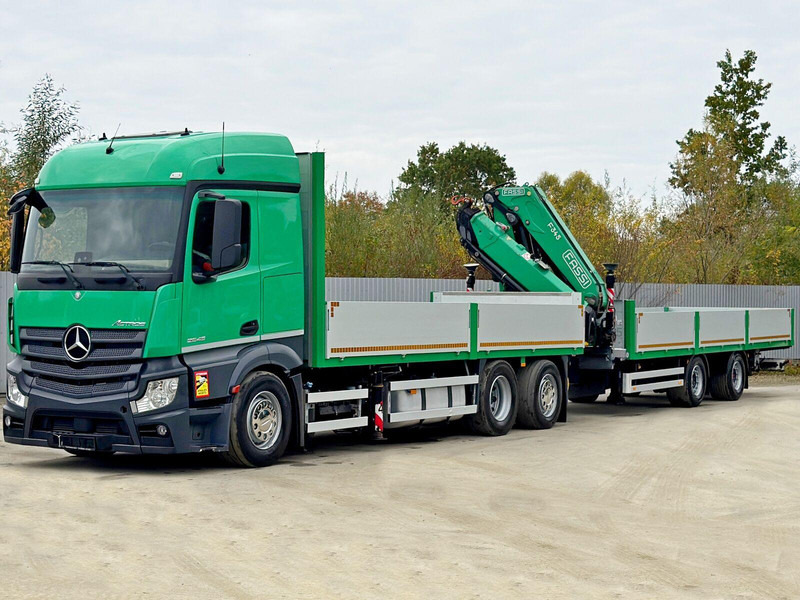 Mercedes-Benz ACTROS 2645* FASSI F345 RA 2.4/FUNK+Anhänger - Грузовик бортовой/ Платформа, Автоманипулятор: фото 3 Mercedes-Benz ACTROS 2645* FASSI F345 RA 2.4/FUNK+Anhänger - Грузовик бортовой/ Платформа, Автоманипулятор: фото 3