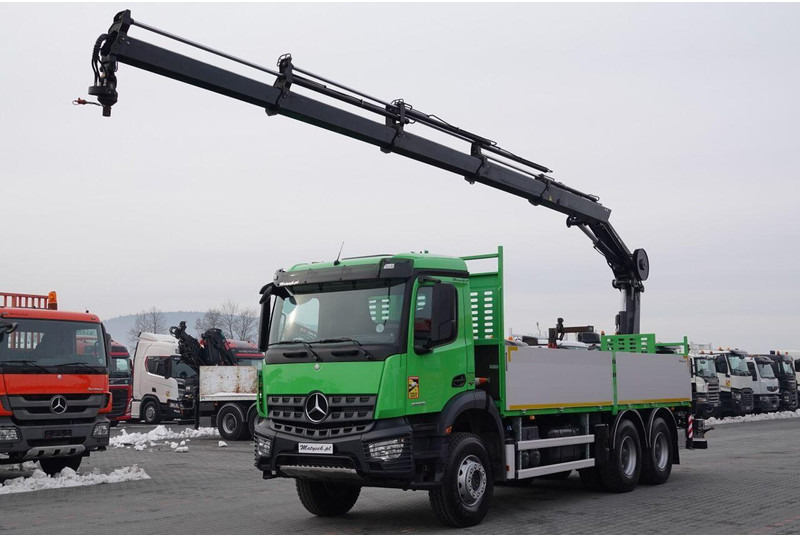 Mercedes-Benz AROCS 2636 / 6x4 / SKRZYNIOWY- 6,5 M / + HDS HIAB 4x wysów: 13 m - Грузовик бортовой/ Платформа, Автоманипулятор: фото 1 Mercedes-Benz AROCS 2636 / 6x4 / SKRZYNIOWY- 6,5 M / + HDS HIAB 4x wysów: 13 m - Грузовик бортовой/ Платформа, Автоманипулятор: фото 1