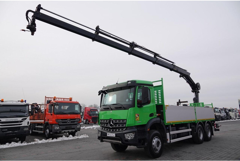 Mercedes-Benz AROCS 2636 / 6x4 / SKRZYNIOWY- 6,5 M / + HDS HIAB 4x wysów: 13 m - Грузовик бортовой/ Платформа, Автоманипулятор: фото 2 Mercedes-Benz AROCS 2636 / 6x4 / SKRZYNIOWY- 6,5 M / + HDS HIAB 4x wysów: 13 m - Грузовик бортовой/ Платформа, Автоманипулятор: фото 2
