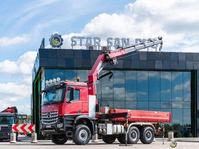 Mercedes-Benz AROCS 3345 6x6 HMF 3220 K hds Crane tipper - Самосвал, Автоманипулятор: фото 3 Mercedes-Benz AROCS 3345 6x6 HMF 3220 K hds Crane tipper - Самосвал, Автоманипулятор: фото 3