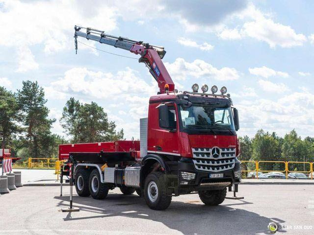 Mercedes-Benz AROCS 3345 6x6 HMF 3220 K hds Crane tipper - Самосвал, Автоманипулятор: фото 2 Mercedes-Benz AROCS 3345 6x6 HMF 3220 K hds Crane tipper - Самосвал, Автоманипулятор: фото 2