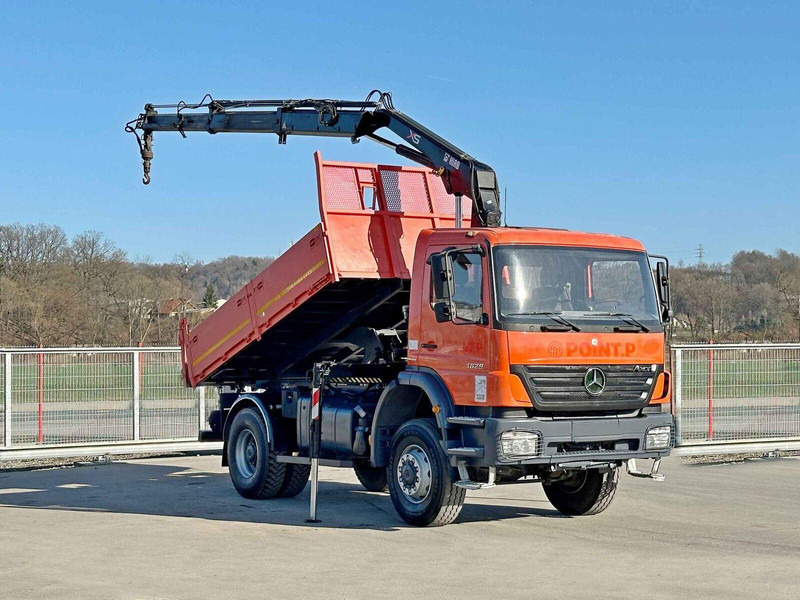 Mercedes-Benz AXOR 1829 * HIAB 1111 HIDUO + FUNK * TOP * 4x4 - Самосвал, Автоманипулятор: фото 2 Mercedes-Benz AXOR 1829 * HIAB 1111 HIDUO + FUNK * TOP * 4x4 - Самосвал, Автоманипулятор: фото 2