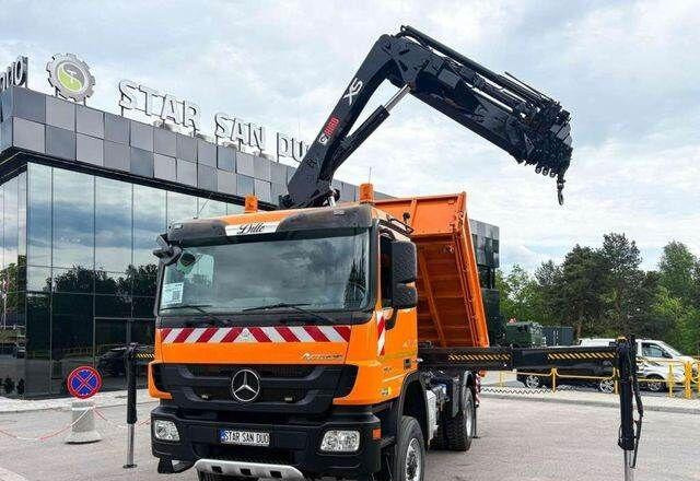 Mercedes-Benz Actros 1841 AK 4x4 Hiab 288E-7 Crane Kipper - Самосвал, Автоманипулятор: фото 4 Mercedes-Benz Actros 1841 AK 4x4 Hiab 288E-7 Crane Kipper - Самосвал, Автоманипулятор: фото 4