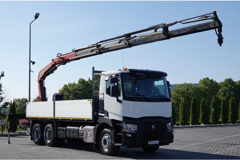 Renault C 380 / 6X4 / SKRZYNIOWY 6.4 M / + HDS FASSI F175A / MAX UDŹWIG - Грузовик бортовой/ Платформа, Автоманипулятор: фото 1 Renault C 380 / 6X4 / SKRZYNIOWY 6.4 M / + HDS FASSI F175A / MAX UDŹWIG - Грузовик бортовой/ Платформа, Автоманипулятор: фото 1