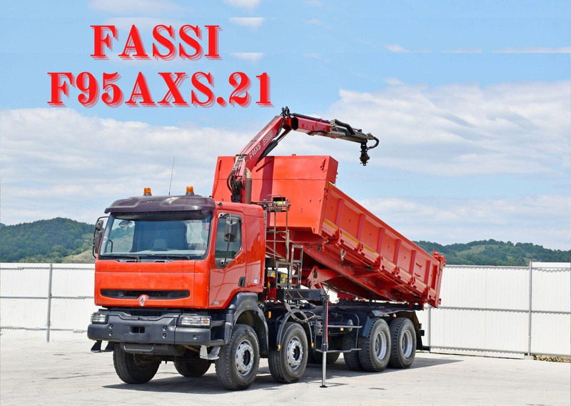 Renault KERAX 420 DCI Kipper 6,30m+FASSI F95AXS.21+FUNK - Самосвал, Автоманипулятор: фото 1 Renault KERAX 420 DCI Kipper 6,30m+FASSI F95AXS.21+FUNK - Самосвал, Автоманипулятор: фото 1