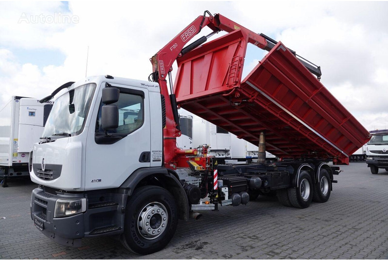 Renault LANDER 3 way tipper + crane FASSI 130 6x4 - Самосвал, Автоманипулятор: фото 2 Renault LANDER 3 way tipper + crane FASSI 130 6x4 - Самосвал, Автоманипулятор: фото 2