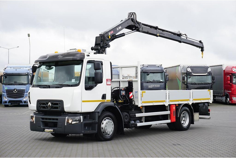 Renault PREMIUM / D16 / ACC / SKRZYNIOWY + HDS / HIAB 099 E - 2 HIDUO - Грузовик бортовой/ Платформа, Автоманипулятор: фото 1 Renault PREMIUM / D16 / ACC / SKRZYNIOWY + HDS / HIAB 099 E - 2 HIDUO - Грузовик бортовой/ Платформа, Автоманипулятор: фото 1