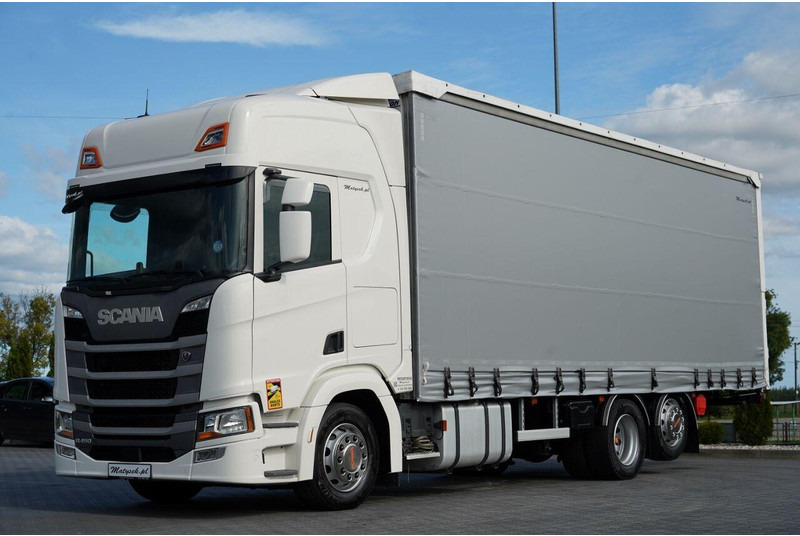 Scania R 450 / MEGA / 6x2 / FIRANKA - 8,2 m / SOLÓWKA / OŚ PODNOSZONA / - Тентованный грузовик: фото 1 Scania R 450 / MEGA / 6x2 / FIRANKA - 8,2 m / SOLÓWKA / OŚ PODNOSZONA / - Тентованный грузовик: фото 1