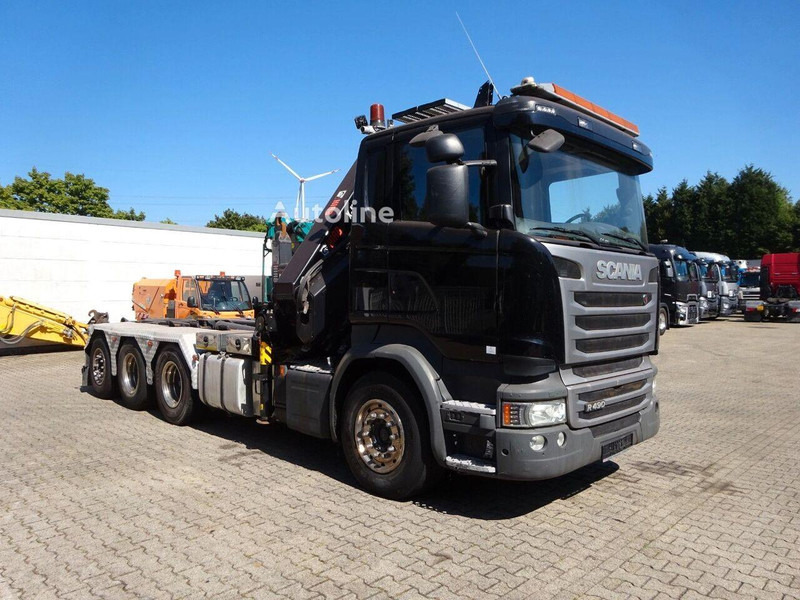Scania R490 - Hook lift truck + crane 8x4 - Крюковой мультилифт, Автоманипулятор: фото 2 Scania R490 - Hook lift truck + crane 8x4 - Крюковой мультилифт, Автоманипулятор: фото 2