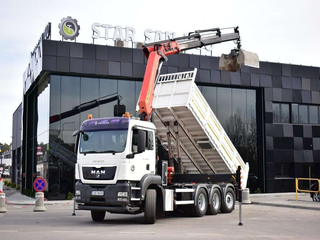 MAN TGS 35.400 8X4 PALFINGER PK 33002 CRANE KIPPER - Самосвал: фото 1 MAN TGS 35.400 8X4 PALFINGER PK 33002 CRANE KIPPER - Самосвал: фото 1