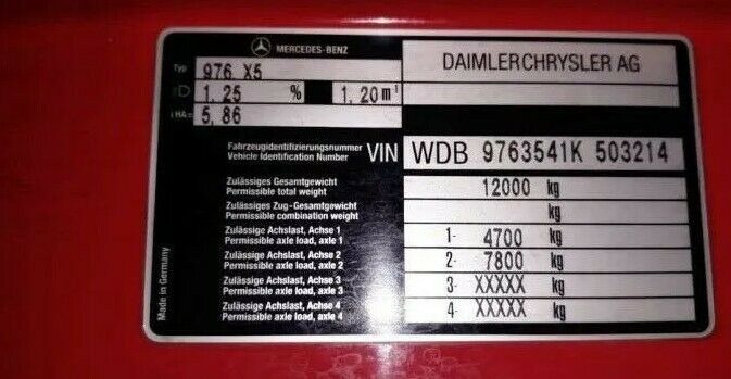 Пожарная машина Mercedes-Benz 4x4 ATEGO 1225 Firebrigade Feuerwehr: фото 15