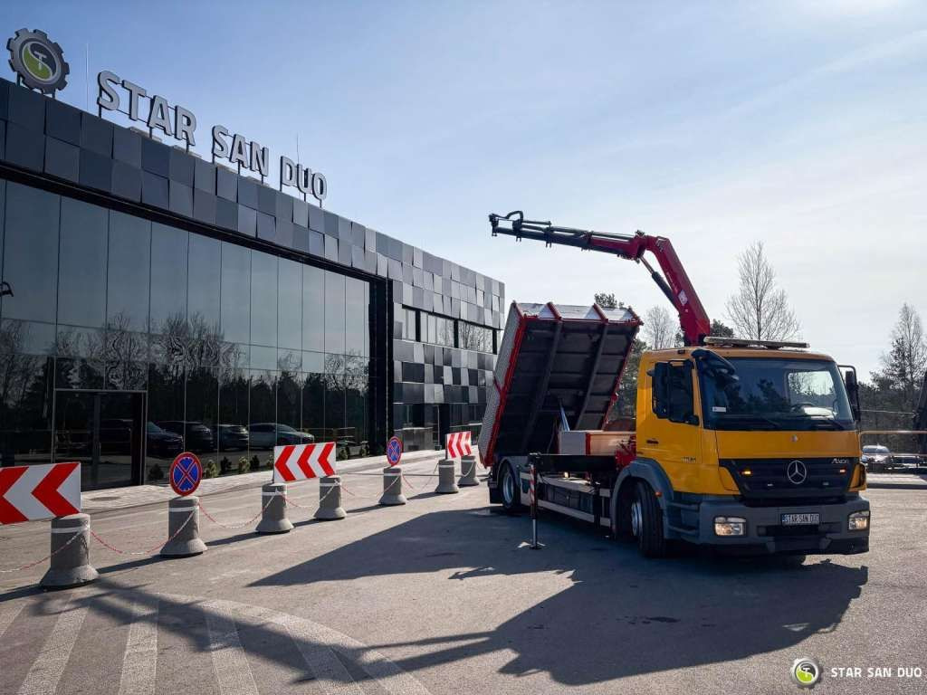 Mercedes-Benz AXOR 1824 4x2 HMF 975 HDS Crane Rotator Kipper Mercedes-Benz AXOR 1824 4x2 HMF 975 HDS Crane Rotator Kipper - Самосвал: фото 5 Mercedes-Benz AXOR 1824 4x2 HMF 975 HDS Crane Rotator Kipper Mercedes-Benz AXOR 1824 4x2 HMF 975 HDS Crane Rotator Kipper - Самосвал: фото 5