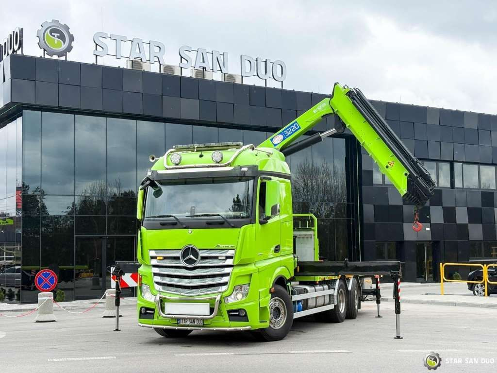 Mercedes-Benz Actros 6x2 HMF 3220 K7 Crane Mercedes-Benz Actros 6x2 HMF 3220 K7 Crane - Автоманипулятор, Грузовик бортовой/ Платформа: фото 5 Mercedes-Benz Actros 6x2 HMF 3220 K7 Crane Mercedes-Benz Actros 6x2 HMF 3220 K7 Crane - Автоманипулятор, Грузовик бортовой/ Платформа: фото 5