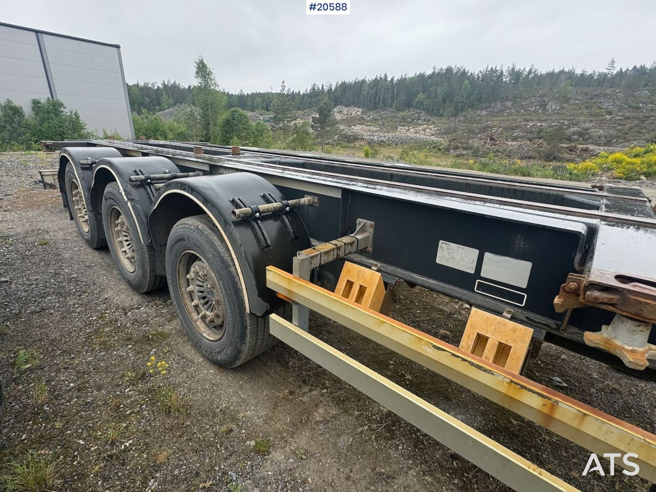 Прицеп-контейнеровоз/ Сменный кузов F.A.G 2015 F.A.G Containerkjerre – med tipp: фото 17