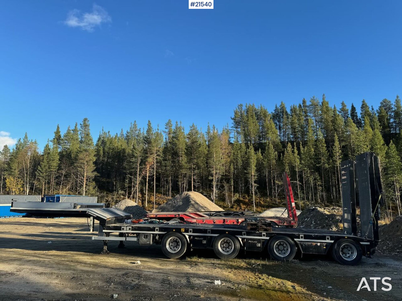 Rojo 2021 Rojo Maskinsemi m/ hydrauliske kjørebruer - Низкорамный полуприцеп: фото 4 Rojo 2021 Rojo Maskinsemi m/ hydrauliske kjørebruer - Низкорамный полуприцеп: фото 4