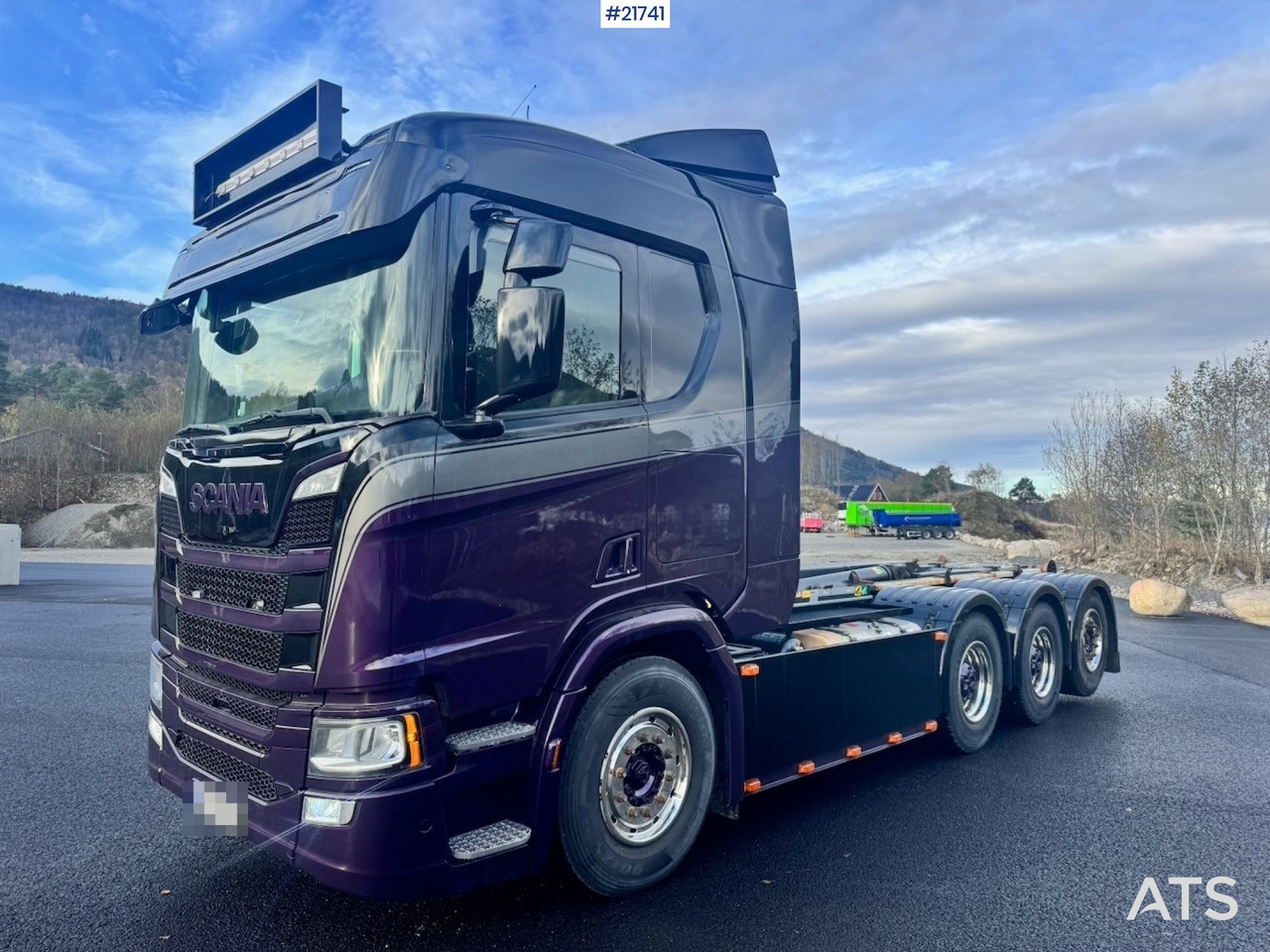 Scania 2018 Scania R580 Tridem Krokbil m/ Kranhydraulikk. Nylakkert! - Крюковой мультилифт: фото 2 Scania 2018 Scania R580 Tridem Krokbil m/ Kranhydraulikk. Nylakkert! - Крюковой мультилифт: фото 2