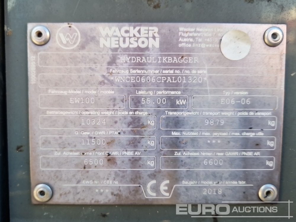 Колёсный экскаватор 2018 Wacker Neuson EW100: фото 44
