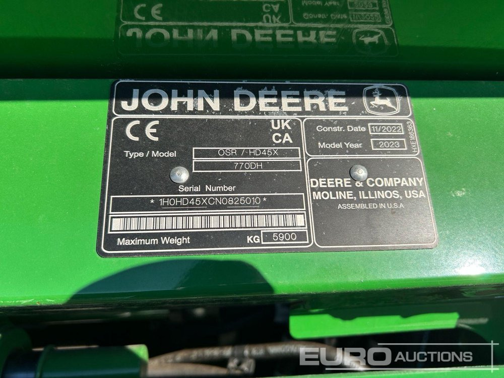 Зерноуборочный комбайн 2022 John Deere HD45X: фото 22 Зерноуборочный комбайн 2022 John Deere HD45X: фото 22
