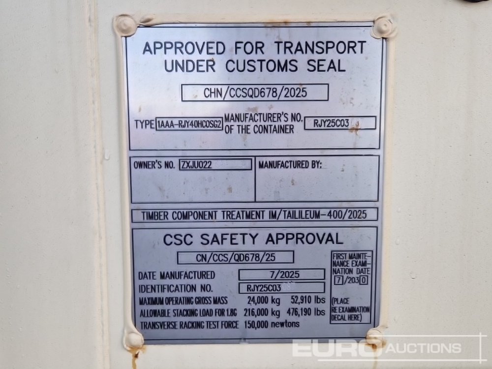 Морской контейнер 2025 40HC Container: фото 11