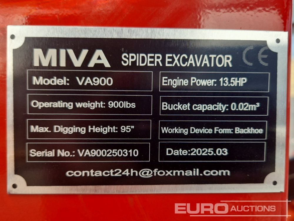 Мини-экскаватор Unused Miva VA900: фото 16