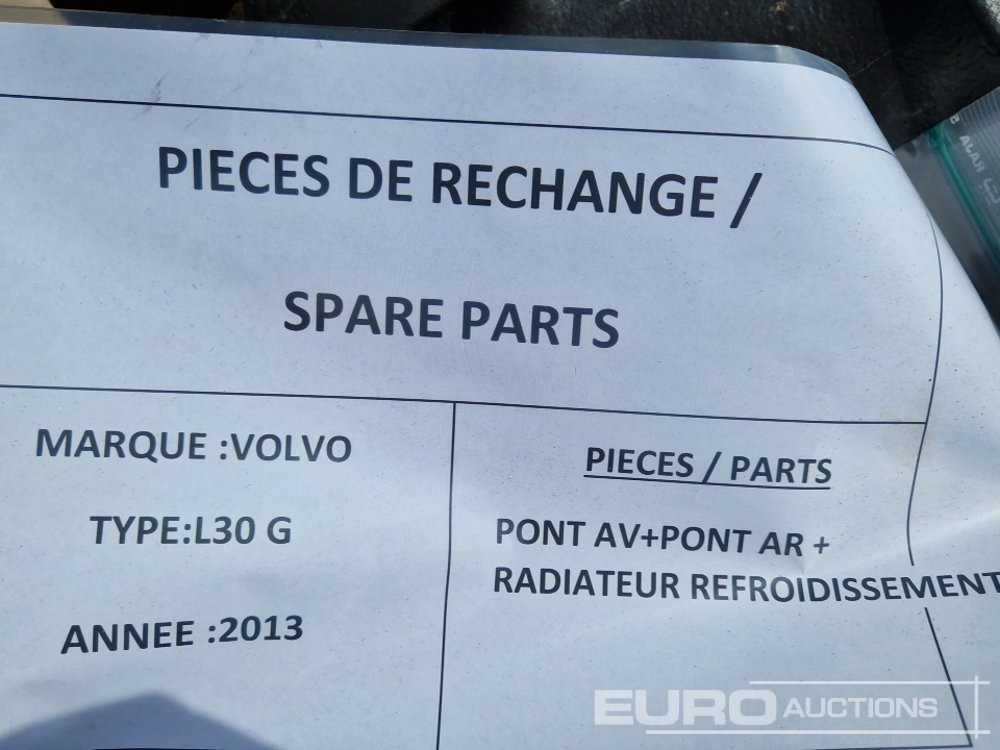 Запчасти Front and Rear Axles, Radiator to suit Volvo L30G: фото 9