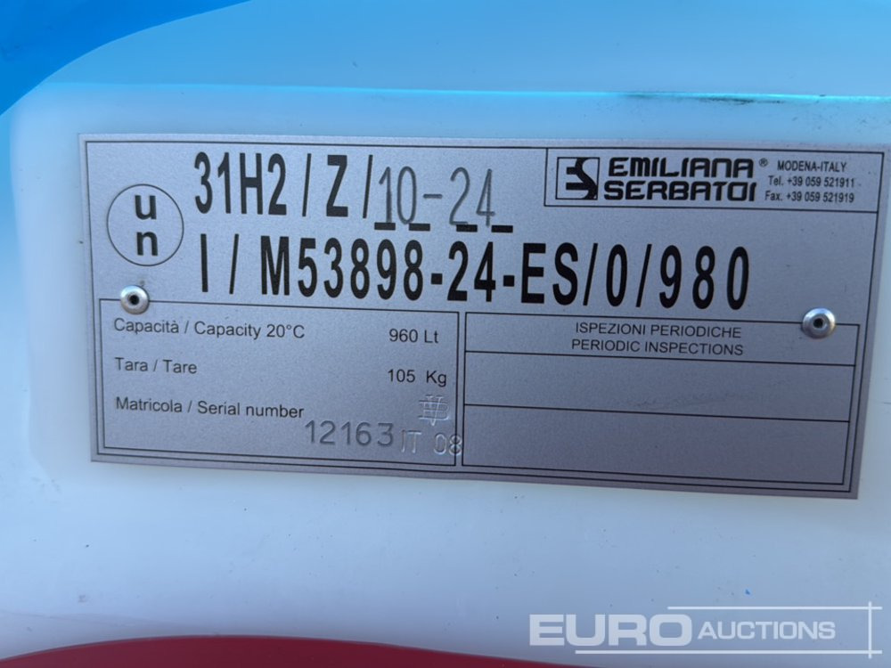 Резервуар для хранения Unused 2024 Emiliana Serbatoi HT980: фото 7 Резервуар для хранения Unused 2024 Emiliana Serbatoi HT980: фото 7