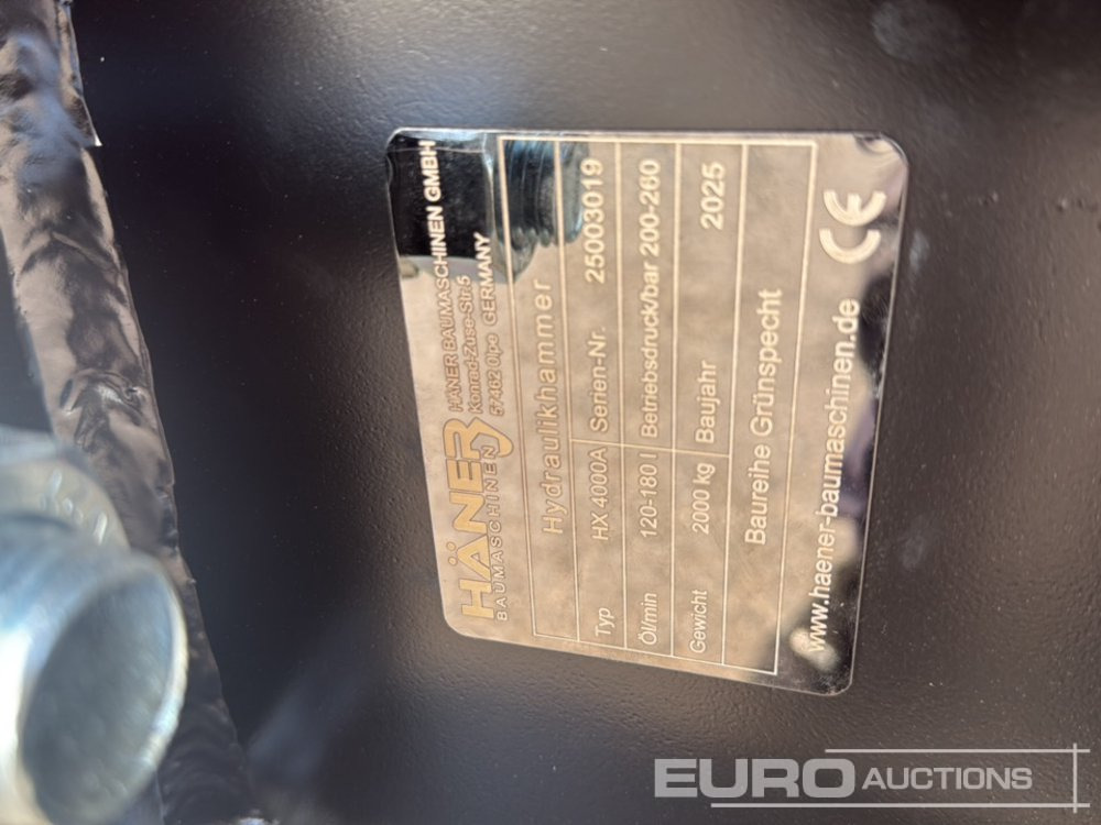 Гидромолот Unused 2025 Häner HX4000A: фото 6