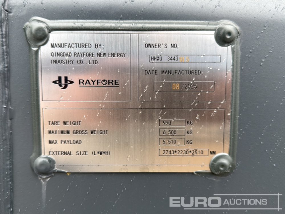 Морской контейнер Unused 2025 Rayfore 10' Container, One Side Multi-Door, Side Door, Window / Contenedor: фото 6 Морской контейнер Unused 2025 Rayfore 10' Container, One Side Multi-Door, Side Door, Window / Contenedor: фото 6