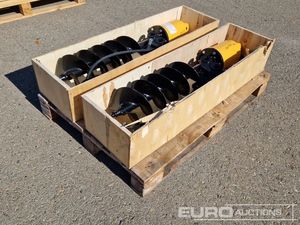 Unused KV200 Auger to suit Mini Excavator (2 of) / Ahoyador (2 of) - Бур для Мини-экскаваторов: фото 1 Unused KV200 Auger to suit Mini Excavator (2 of) / Ahoyador (2 of) - Бур для Мини-экскаваторов: фото 1