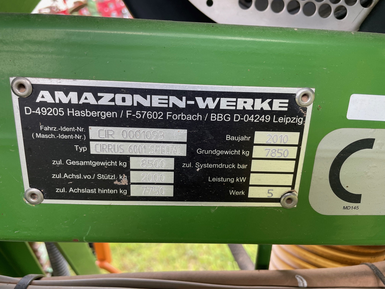 Amazone Cirrus 6001 Special - Сеялка: фото 2 Amazone Cirrus 6001 Special - Сеялка: фото 2