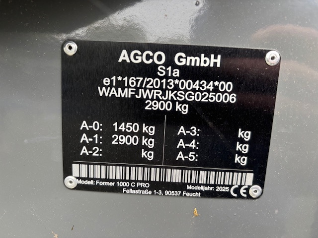 Fendt Former 1000 C PRO - Сеноворошилка: фото 2 Fendt Former 1000 C PRO - Сеноворошилка: фото 2