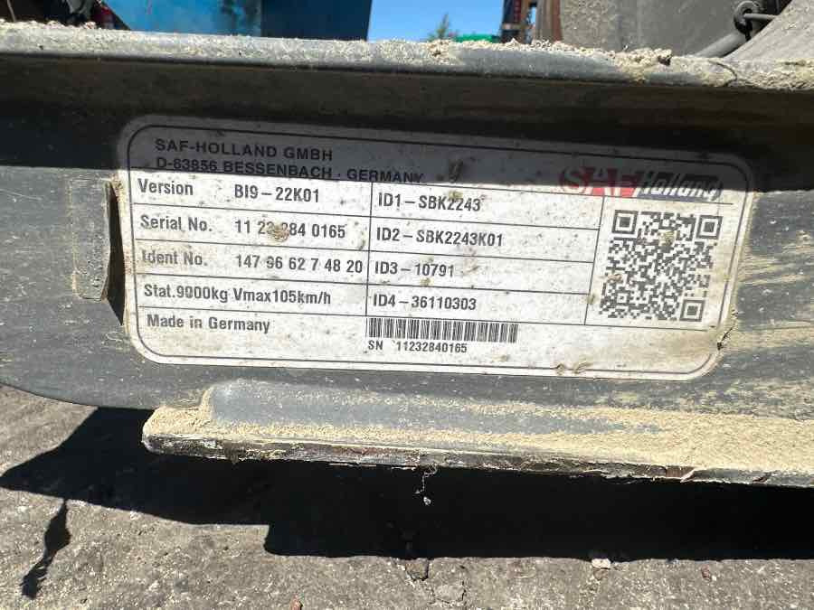 EKERI TRAILER AXLE SAF BI9-22K01 - Ось и запчасти для Прицепов: фото 4 EKERI TRAILER AXLE SAF BI9-22K01 - Ось и запчасти для Прицепов: фото 4