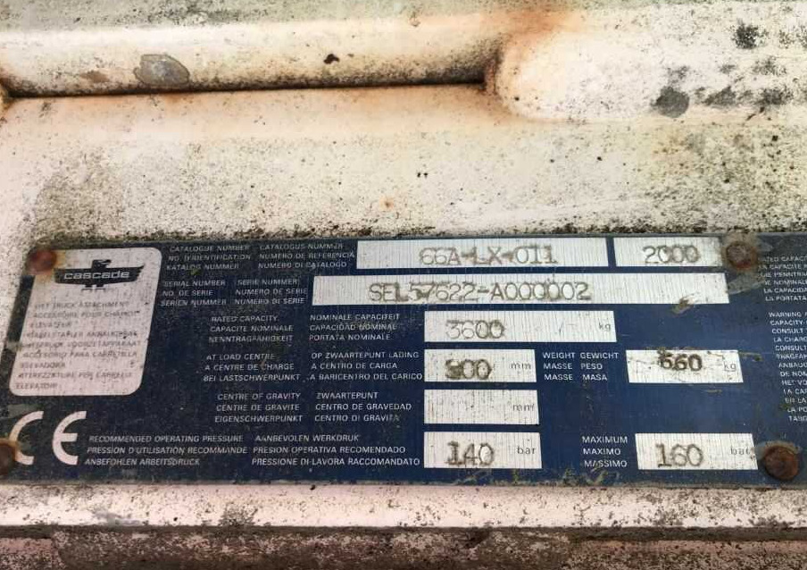 Cascade 66A-LX-011 - Вилы для Погрузочно-разгрузочной техники: фото 4 Cascade 66A-LX-011 - Вилы для Погрузочно-разгрузочной техники: фото 4