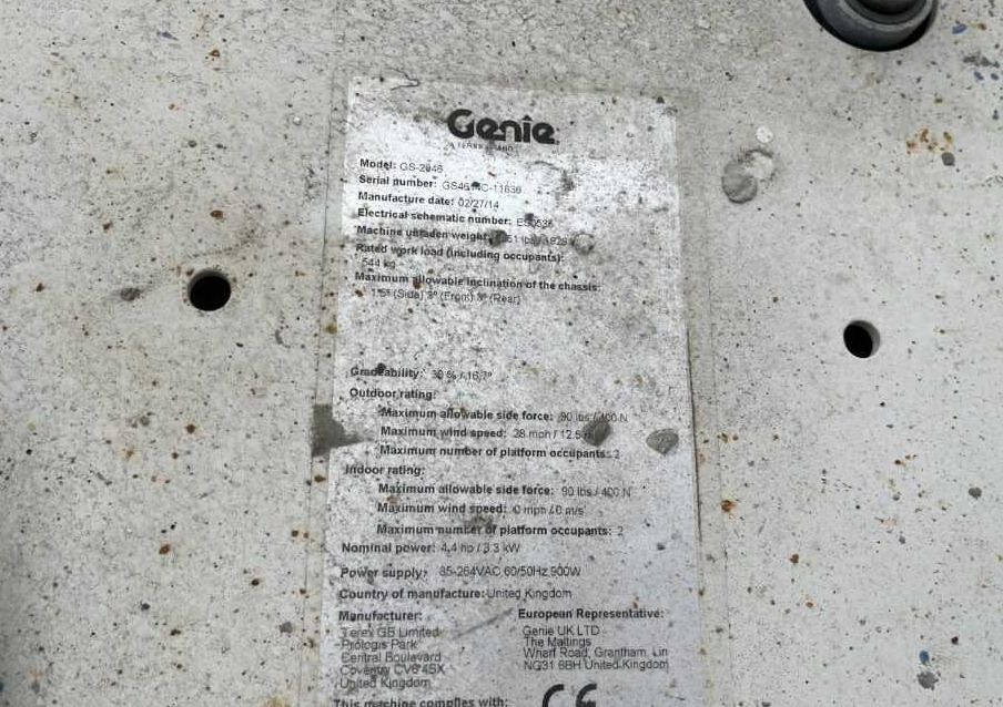 Genie GS-2046 - Ножничный подъемник: фото 5 Genie GS-2046 - Ножничный подъемник: фото 5