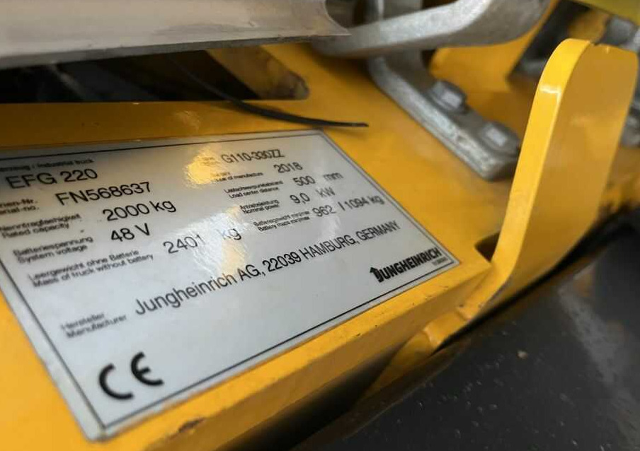 Jungheinrich EFG220 - Электропогрузчик: фото 4 Jungheinrich EFG220 - Электропогрузчик: фото 4