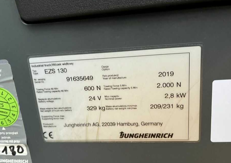 Jungheinrich EZS130 - Складской тягач: фото 4 Jungheinrich EZS130 - Складской тягач: фото 4