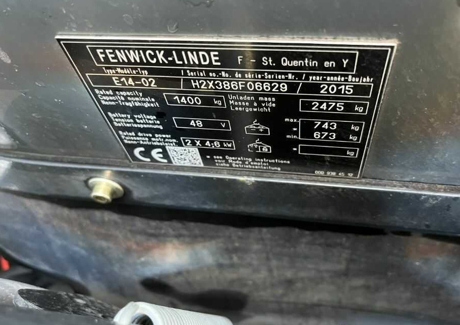 Linde E14-02 - Электропогрузчик: фото 4 Linde E14-02 - Электропогрузчик: фото 4