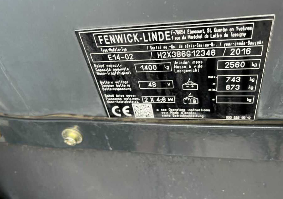 Linde E14 - Электропогрузчик: фото 4 Linde E14 - Электропогрузчик: фото 4