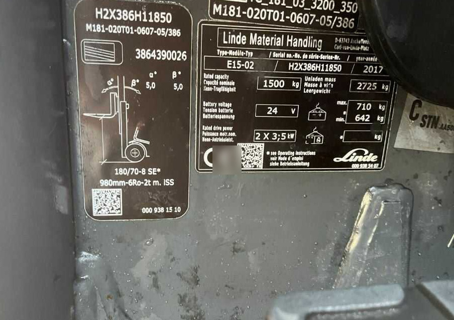 Linde E15-02 - Электропогрузчик: фото 4 Linde E15-02 - Электропогрузчик: фото 4