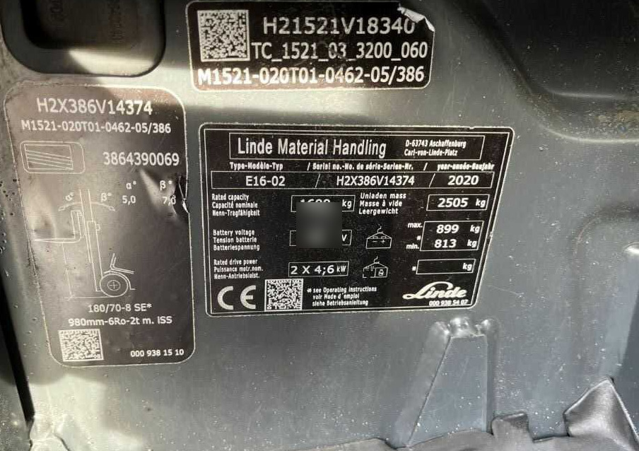 Linde E16-02 - Электропогрузчик: фото 4 Linde E16-02 - Электропогрузчик: фото 4