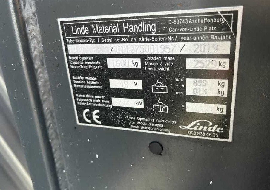 Linde E16C - Электропогрузчик: фото 4 Linde E16C - Электропогрузчик: фото 4