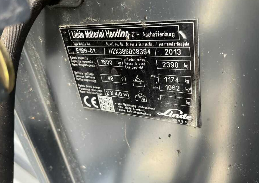 Linde E16H-02 - Электропогрузчик: фото 4 Linde E16H-02 - Электропогрузчик: фото 4