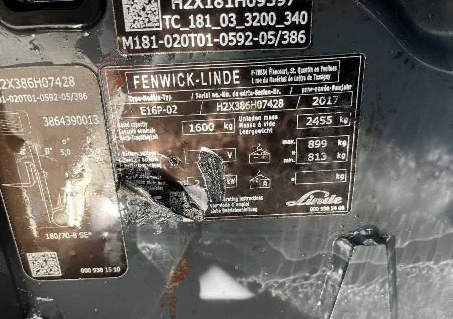 Linde E16P-02 - Электропогрузчик: фото 4 Linde E16P-02 - Электропогрузчик: фото 4