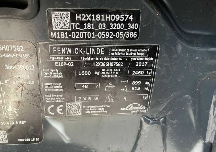Linde E16P-02 - Электропогрузчик: фото 4 Linde E16P-02 - Электропогрузчик: фото 4