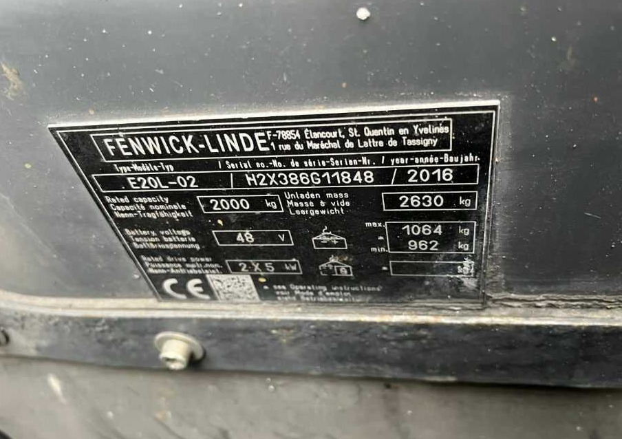 Linde E20L-02 - Электропогрузчик: фото 4 Linde E20L-02 - Электропогрузчик: фото 4