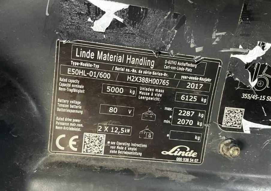 Linde E50HL-01/600 - Электропогрузчик: фото 4 Linde E50HL-01/600 - Электропогрузчик: фото 4